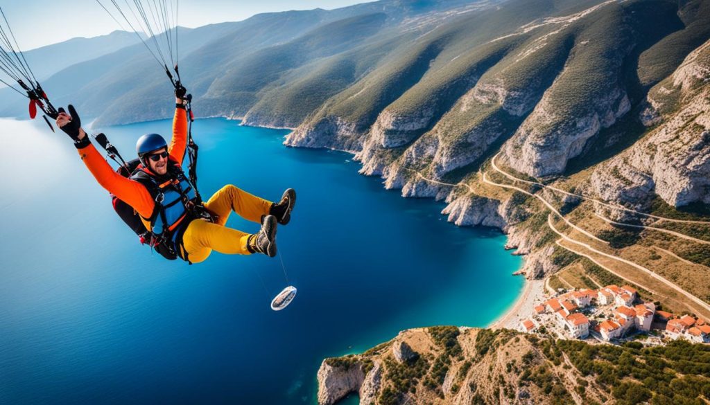 Turkey paragliding