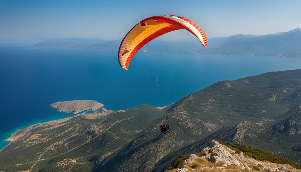 yamaç paraşütü macerası